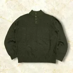 な*な様 10s L.L.Bean リブ編みラムウールニットセーター メンズ肉厚