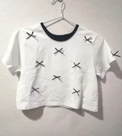 レピピアルマリオ　ホワイト リボンTシャツ M