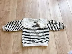 ストライプ 長袖カットソー 100〜110cm