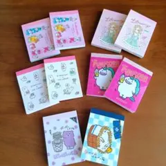 かわいいミニメモ帳 １０点セット