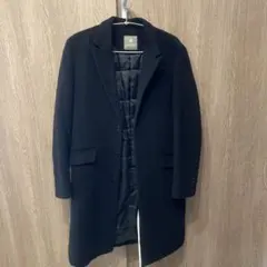 NANO univeres チェスターコート 黒