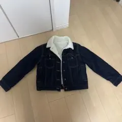 BROWNY STANDARD ボア襟付きデニムジャケット F ブラック - メルカリ