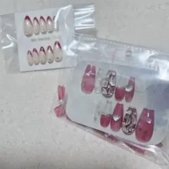 【XS～Sサイズ、フリーサイズ】ネイルチップ お試し2set