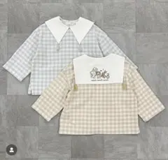 新品　cottoli コトリ セーラー襟付きブラウス 110㎝