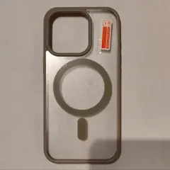 MagSafe対応 iPhone16pro用ケース 淡いグレー