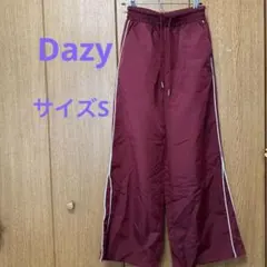 Dazy⭐︎韓国バーガンディ シャカシャカズボン