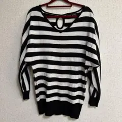 CECIL McBEE ボーダー柄 長袖ニットのサムネイル
