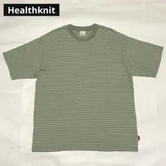 Healthknit ヘルスニット クラシックボーダー 半袖Tシャツ Lサイズのサムネイル