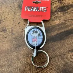 スヌーピー、ジョークールリール付きキーホルダー