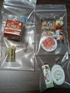 美品/カプセルトイセット　食品サンプル　ミニチュア