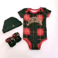 新品　ジョーダン　ロンパース　3点セット　60cm JORDAN　帽子　靴下