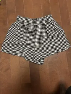 INGNI チェック柄ハイウエストショートパンツ 秋冬アイテム