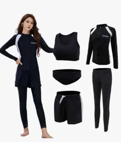 UVカット ラッシュガード セット Mサイズ ブラック