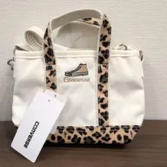 Converse 2WAY ミニショルダーバッグ レオパード柄 豹柄　ヒョウ柄