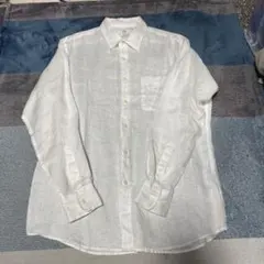 UNIQLO リネン ホワイトシャツ XL ユニクロ　白