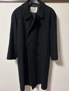 PASEPA カシミヤ100% ダブルロングコート 日本製 黒 美品