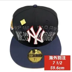 海外別注 NEW ERA 59FIFTY ニューヨークヤンキース 激レア 刺繍