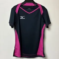 Mizuno バレーボールウェア XL ブラック/ピンク　練習着　レディース