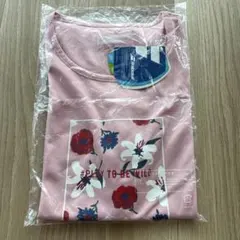 新品　Babolat 花柄 Tシャツ ピンク　テニスウェア　吸水速乾