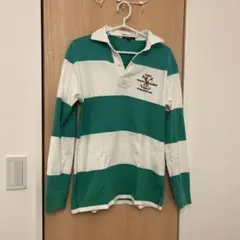 POLO RALPH LAUREN ラガーシャツ ボーダー グリーン 長袖