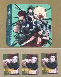 ヒロアカ コースター 緑谷出久 爆豪勝己 轟焦凍 最強ジャンプ ステッカー 切島