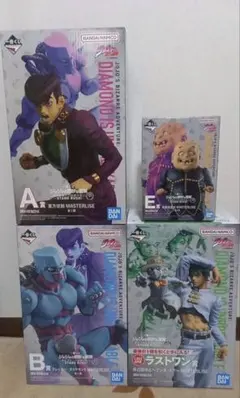 一番くじ　ジョジョの奇妙な冒険　A.B.E.ラストワン賞　フィギュア　4点セット