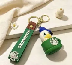 スターバックス ドナルドダック キーホルダー バッグチャームのサムネイル