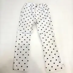 ハート柄 ストレッチ レギンス パンツ 110cm チノのサムネイル