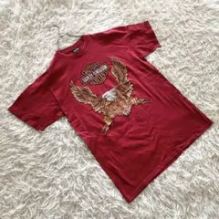 CBFH ハーレー Tシャツ ダビッドソン ファイヤ フレイム イーグル 紫 CBFH ハーレー Tシャツ ダビッドソン ファイヤ フレイム イーグル 紫