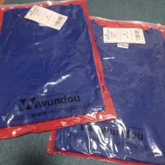 新品　wundouウンドウ　メンズ男性　半袖Tシャツ　ロイヤルブルー青　Mサイズ
