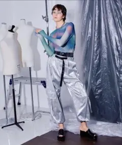 maison special シルバーパンツのサムネイル