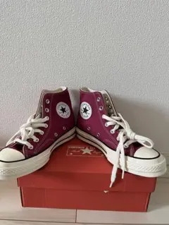 Converse バーガンディ ハイカットスニーカー 未使用