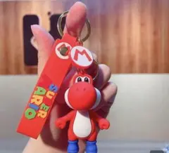 スーパーマリオ　ヨッシー　赤　キーホルダー