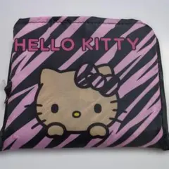 ハローキティ　エコバッグ　ゼブラ柄　ピンク　日焼けキティ　ギャル　アベイル