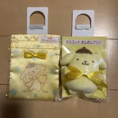 サンリオ当たりくじ自販機　マスコット　巾着　ポムポムプリン