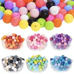 カラフルシリコンビーズセット 200個