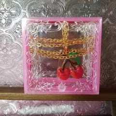 昭和レトロ ケース入り フルーツ ネックレス アクセサリー