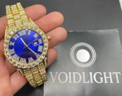 18KGP最高級CZダイヤVoidlightブリンブリン腕時計ゴールド - メルカリ
