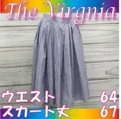 【タグ付き未使用品】The Virgnia　フレアスカート　ストライプのサムネイル