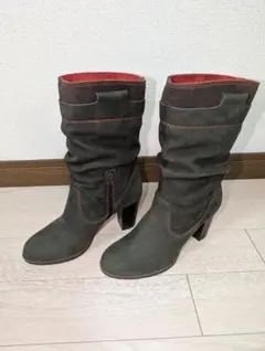 BARCLAY ブーツ　カーキ　サイズ24.5