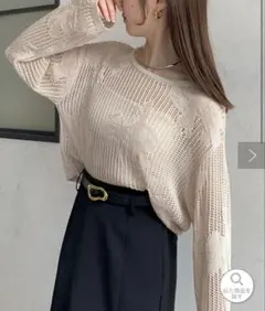 thevon ジャガードメッシュニットのサムネイル