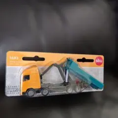 新品レア　sikuジク　ボルボ　クレーン付きダンプカー ロールオフティッパーのサムネイル