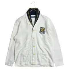 POLO by Ralph Lauren✨90s カーディガン 刺繍 白 XL