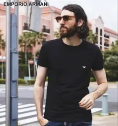 新品アルマーニ 半袖TシャツM EMPORIOメンズ EA111035CC729