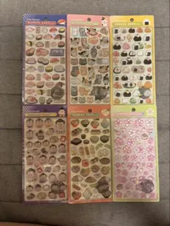 ボンボンドロップシール 和柄 6枚セット