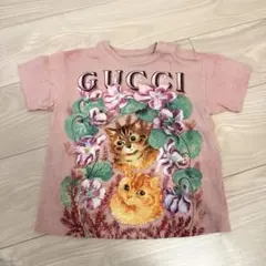GUCCI 猫イラスト ピンク ヒグチユウコ Tシャツ 80のサムネイル