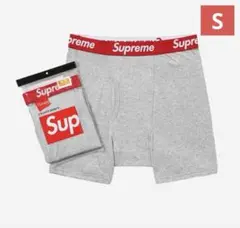 Supreme Hanes Boxer Briefs 2 Pack Grey S