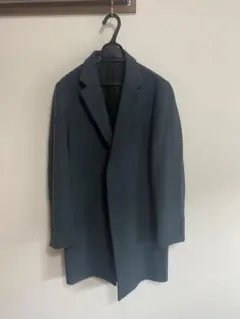 ダークグレー チェスターコート