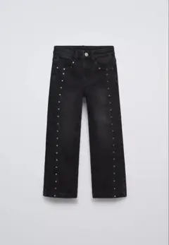 ZARA ブーツカット　スタッズデニム パンツ　13-14サイズ