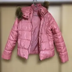 オレンジダウンジャケット